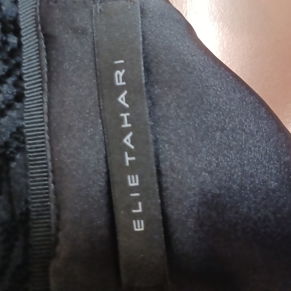 Elie Tahari Zebra Textured High/Low Mini Skirt - Picture 4 of 4